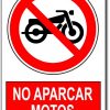 No aparcar motos