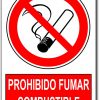 Prohibido Fumar Combustible