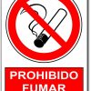 Prohibido fumar peligro de incendios